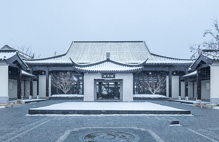 西安揽月府-仿古建筑改造铝窗花工程